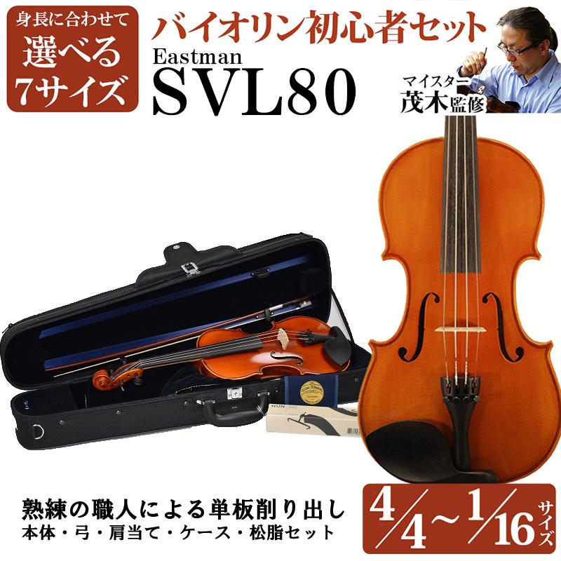 Eastman イーストマン SVL80 選べる分数バイオリン 初心者セット 4/4