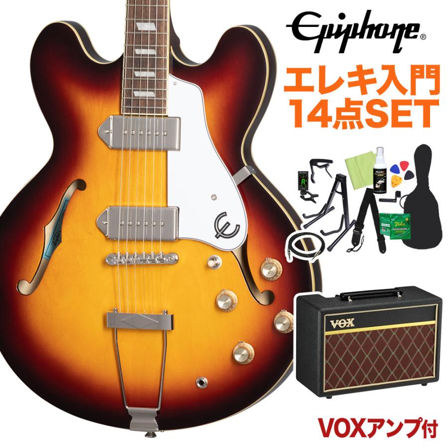 Epiphone（エピフォン） Casino Vintage Sunburst エレキギター 初心者