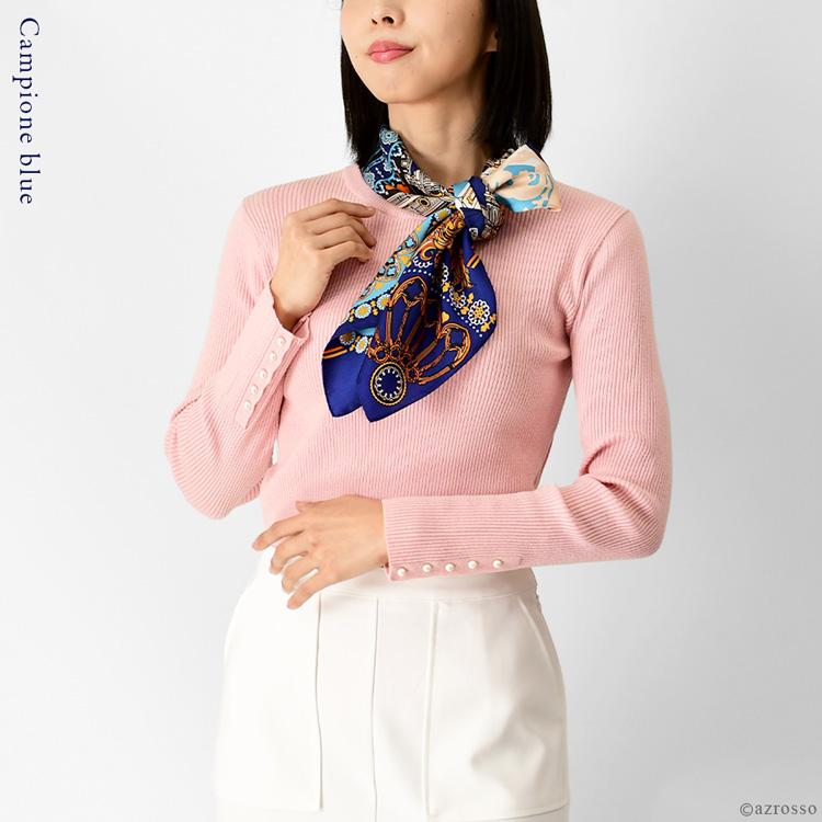 シルク スカーフ 大判 正方形 90 cm uv 日本製 横浜 70代 30代 40代 50