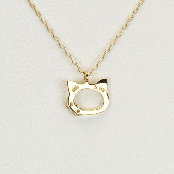 ネックレス ダイヤモンド ダイヤネックレス ペンダントトップ ネコ