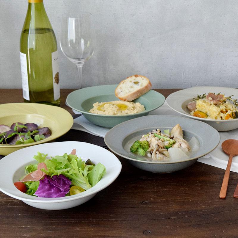 爆買リムスープ皿 20cm 赤土 コリーヌ スープ皿 ボウル サラダボウル