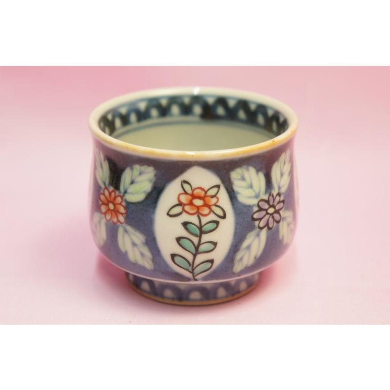 六代 佐藤走波 染錦草花文 湯呑5客揃 : 食器のみつはた - 通販