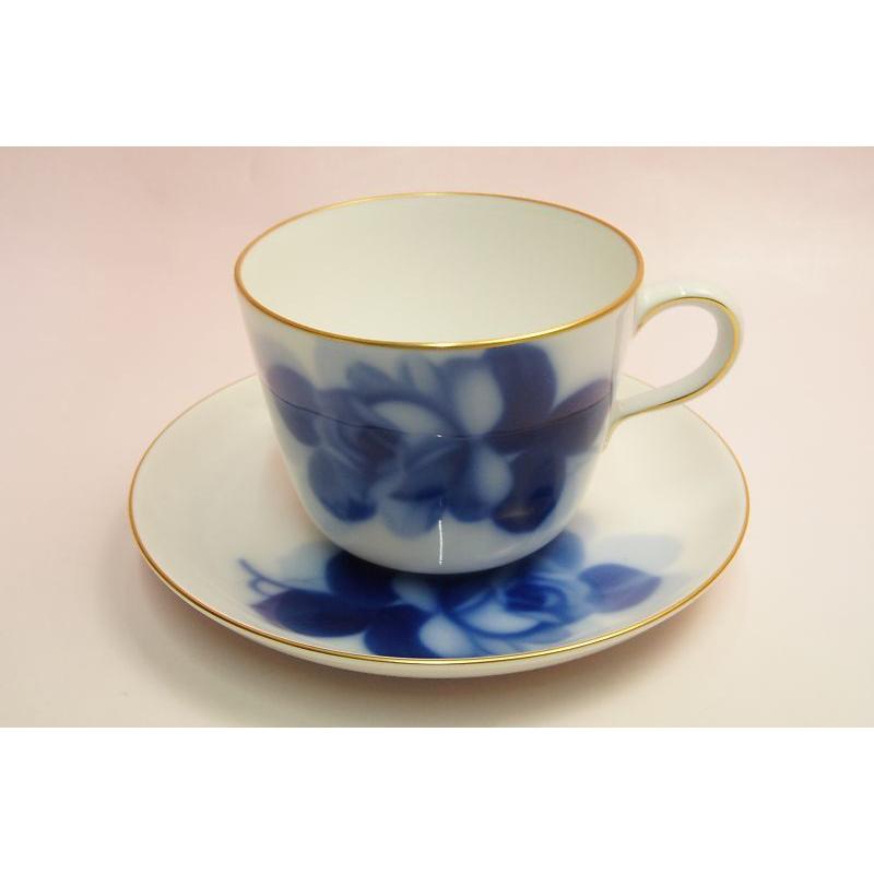 大倉陶園 ブルーローズ モーニング碗皿 : 食器のみつはた - 通販