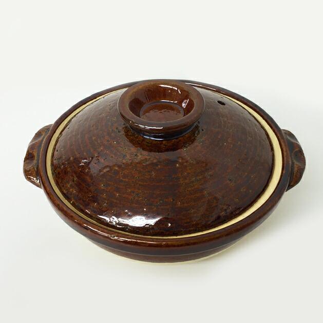 古伊賀土鍋（耐熱陶器）6.5号 深鍋（1〜2人用）1000cc 日本製 伊賀焼