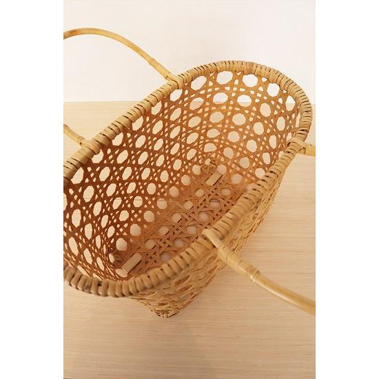 高級 竹かごバッグ 買い物かご 大田原 竹工芸 竹かご 竹籠 竹細工 国産