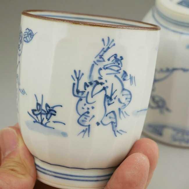 京焼 清水焼 高山寺 鳥獣戯画夫婦湯呑 壹楽 : 松韻堂 Yahoo!店 - 通販