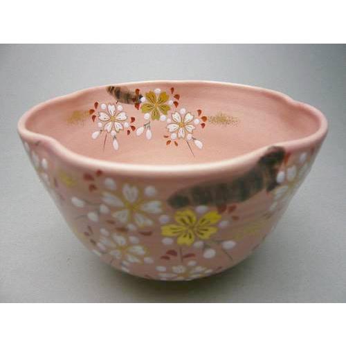京焼 清水焼 色絵桜抹茶碗 剛 : 松韻堂 Yahoo!店 - 通販 - Yahoo