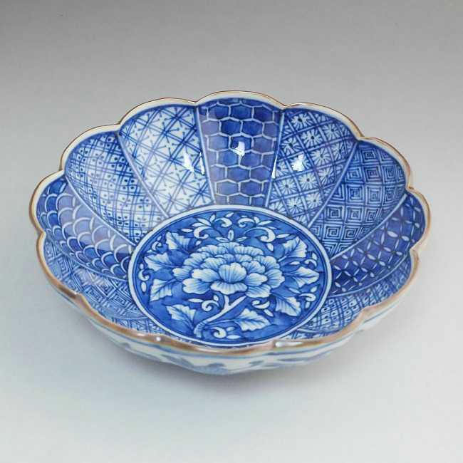 京焼 清水焼 染付菊割祥瑞中鉢 昭阿弥 : 松韻堂 Yahoo!店 - 通販