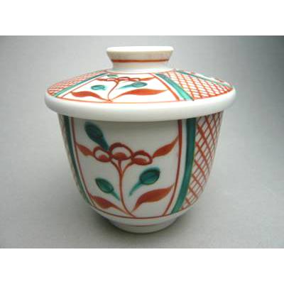 京焼 清水焼 赤絵 茶碗蒸し 格子 : 松韻堂 Yahoo!店 - 通販 - Yahoo