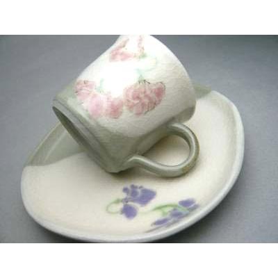 京焼 清水焼 すみれ デミタスセット : 松韻堂 Yahoo!店 - 通販 - Yahoo