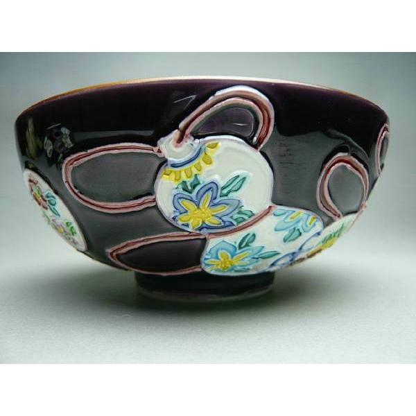 京焼 清水焼 紫交趾六瓢夫婦茶碗 昇峰 : 松韻堂 Yahoo!店 - 通販