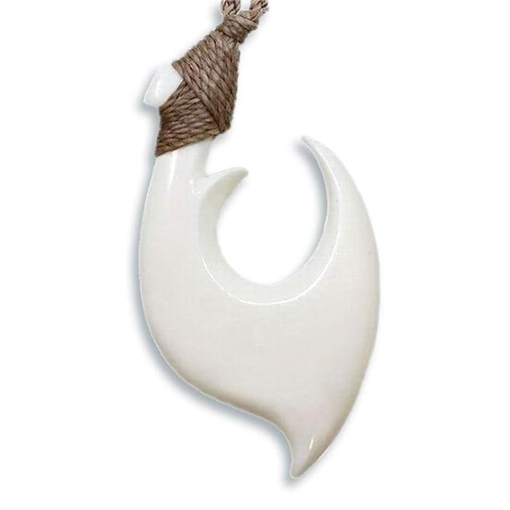 ハワイアンジュエリー ボーンカービング ネックレス Laniakea