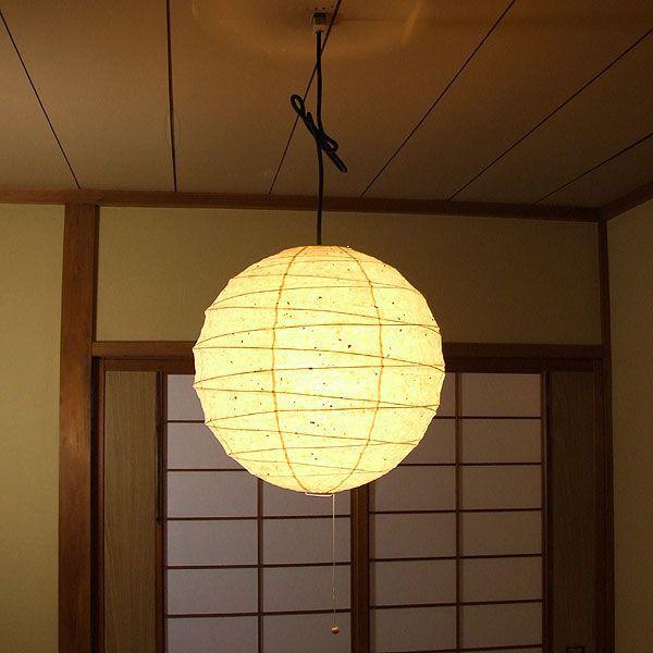 照明器具 和紙 提灯 ペンダントライト 直径40cm 伝統工芸 和室 和風 林