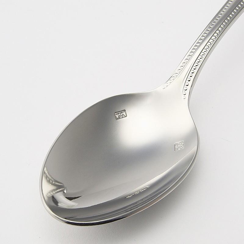 カトラリー フィッシュソーススプーン180mm パール スプーン 18-8