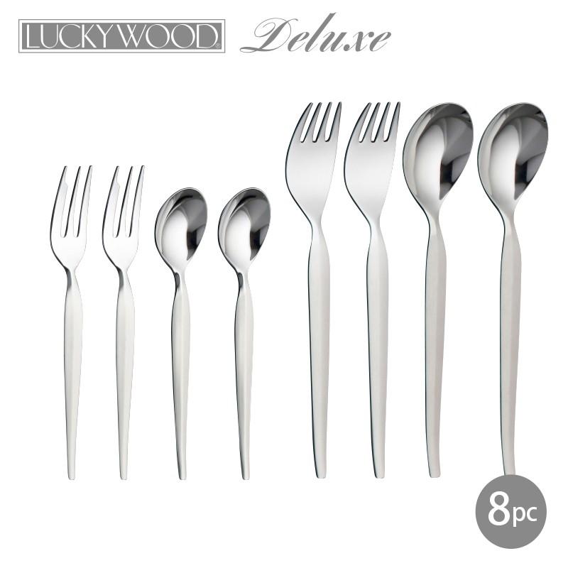 LUCKY WOOD（ラッキーウッド） カトラリーセット スプーン フォーク 2