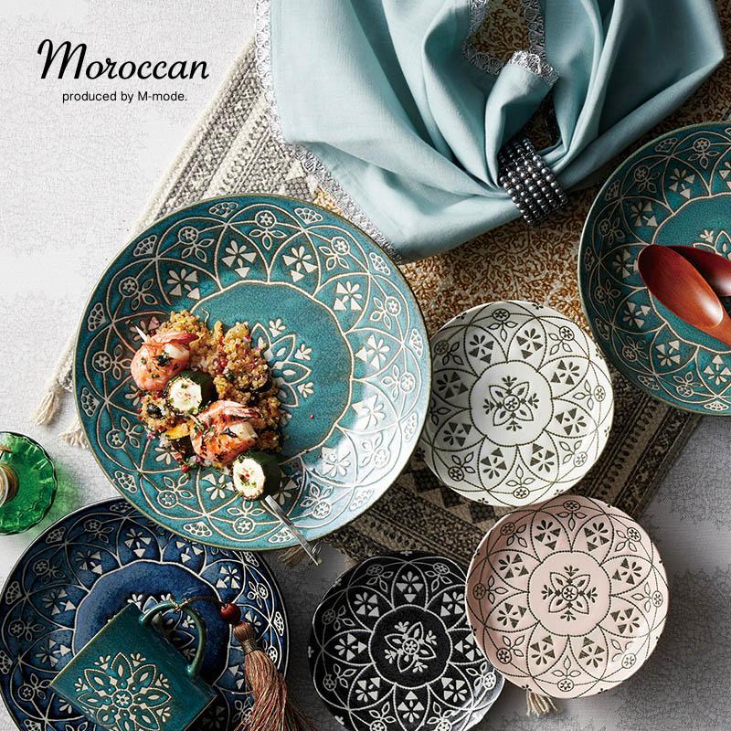 M-mode 皿 プレートモロッカン プレートS ケーキ皿 中皿 径140mm 高さ