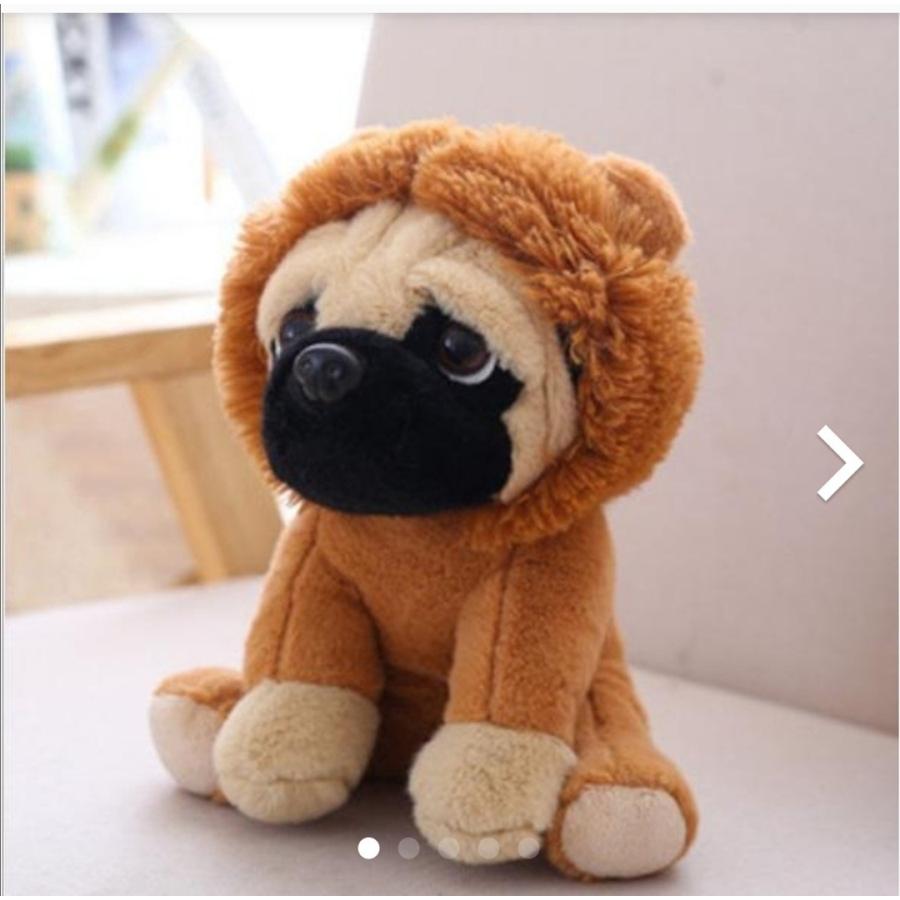 パグちゃんぬいぐるみ 選べる7種類 羊 獅子 豹 豚 兎 象 恐竜