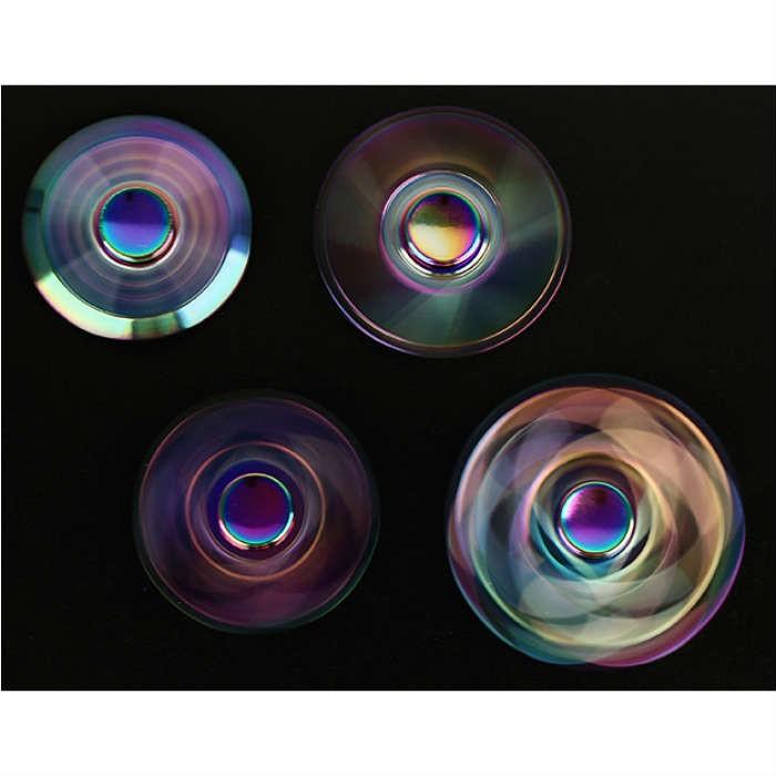 ハンドスピナー レインボーカラー 20種 かっこいい きれい 模様 指