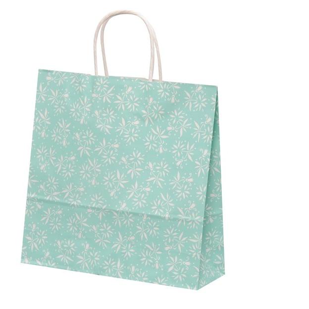 手提げ袋 HX ロマン ブルー(花柄)(中) 200枚 : SEIBU WEB SHOP Yahoo