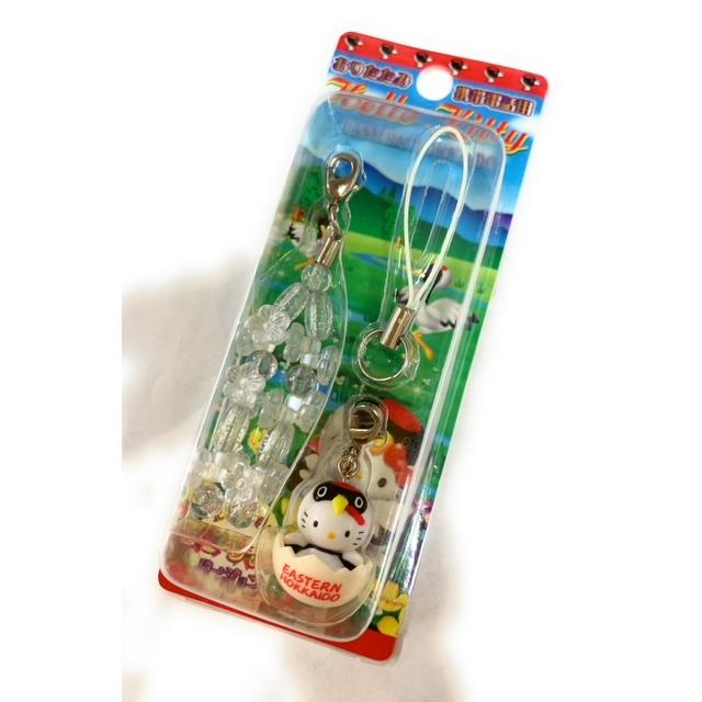 ご当地キティ 北海道限定 丹頂鶴キティ チャームストラップ : 北海道