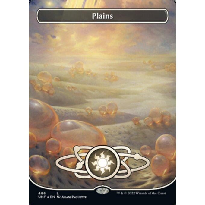 MTG □土地/英語版□ 《平地/Plains》☆ギャラクシーFOIL☆ Unfinity