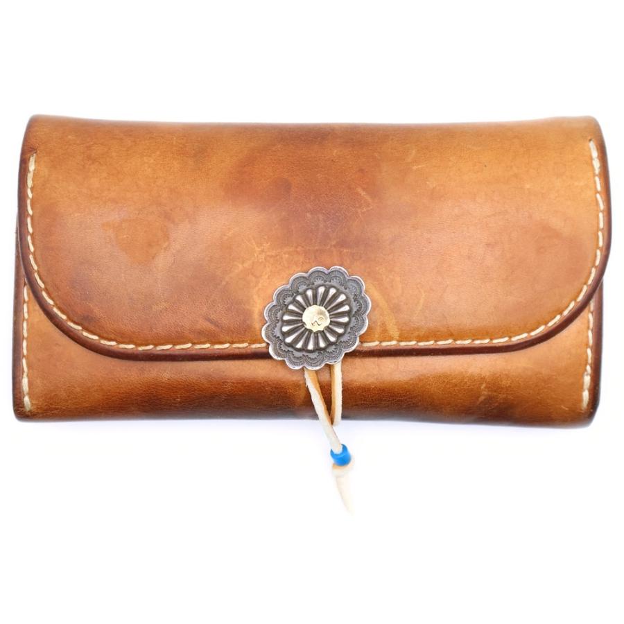 goro's（ゴローズ） フラワーコンチョ付き レザーウォレット 二つ折り