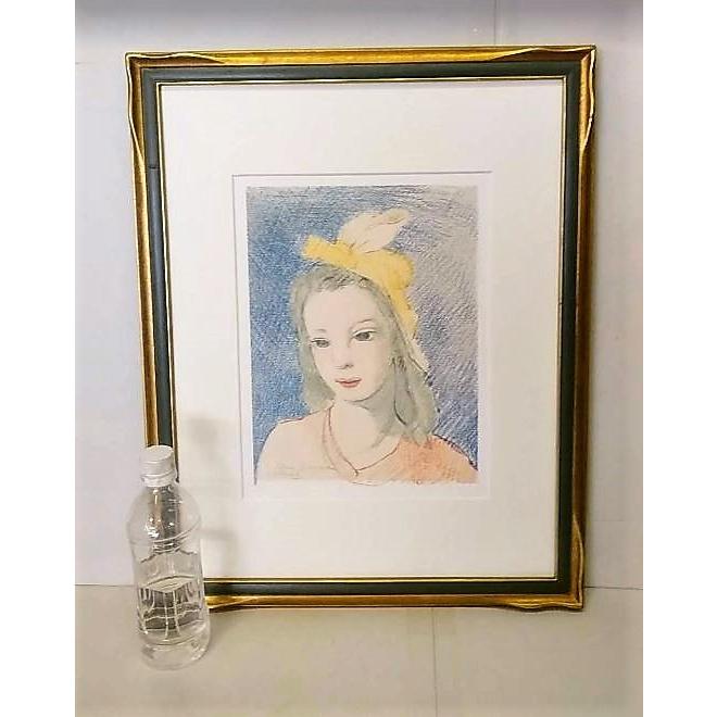 マリー・ローランサン「MarriceLaurencin」額装品 複製画 額縁外寸44.5