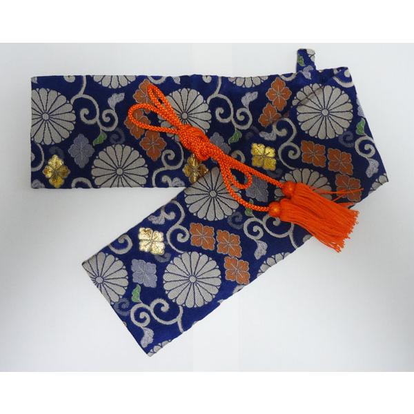 懐剣・短刀 6寸用 銀襴 西陣織刀袋 菊の柄 房付き : セレクトショップ