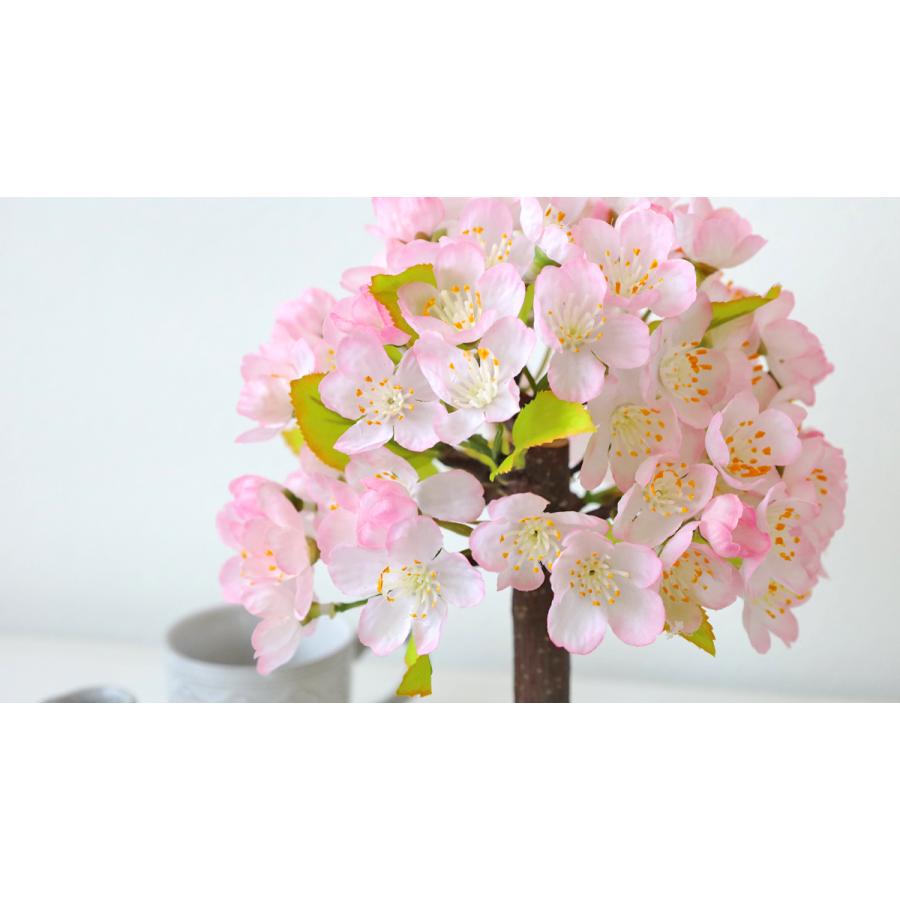桜 造花 ミニさくら盆栽仕立てアレンジ シルクフラワー CT触媒 bgr