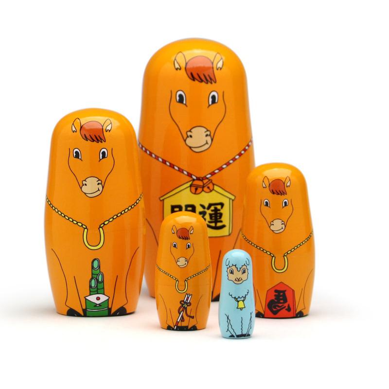 MIDORI KOMATSU インテリア マトリョーシカ 干支 ロシア 伝統人形