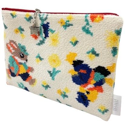 feiler（フェイラー） ポーチ 底マチなし レッツプレイタグ アイボリー