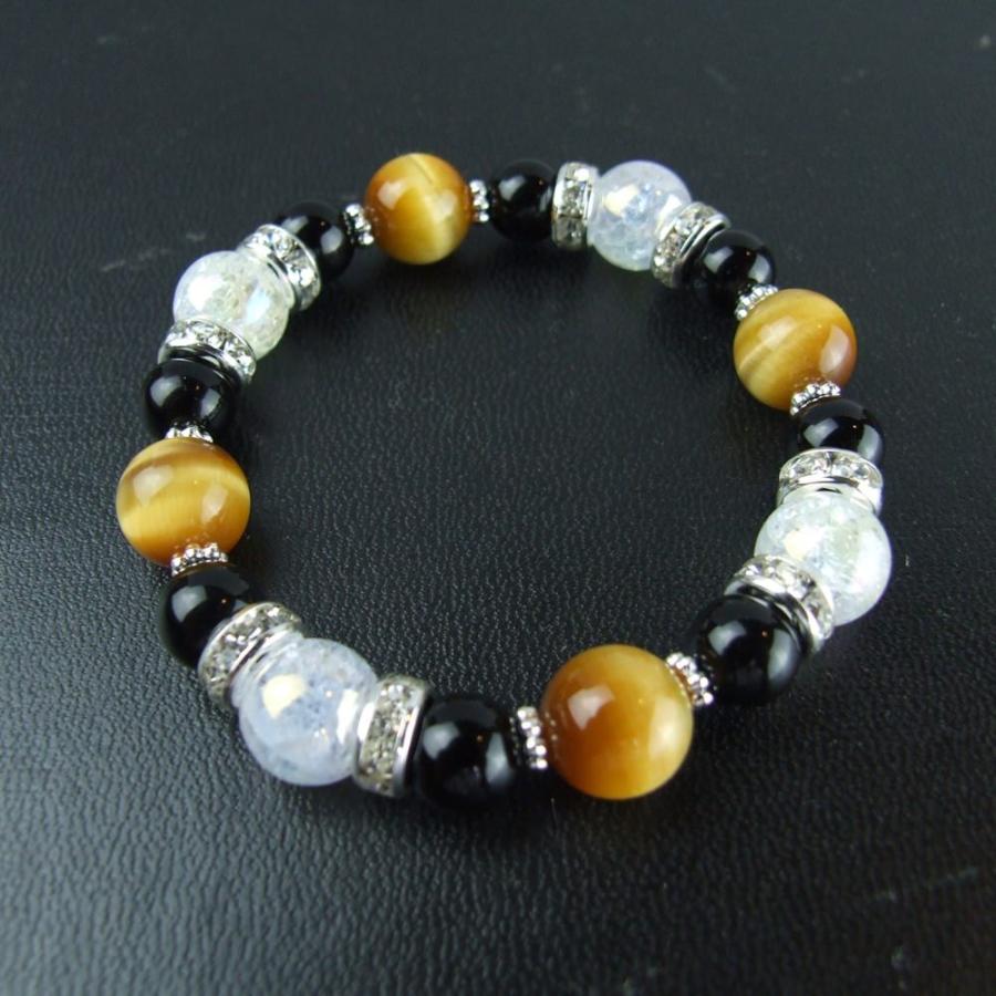 開運 金運/仕事運 ゴールドタイガーアイ 爆裂水晶オーラ