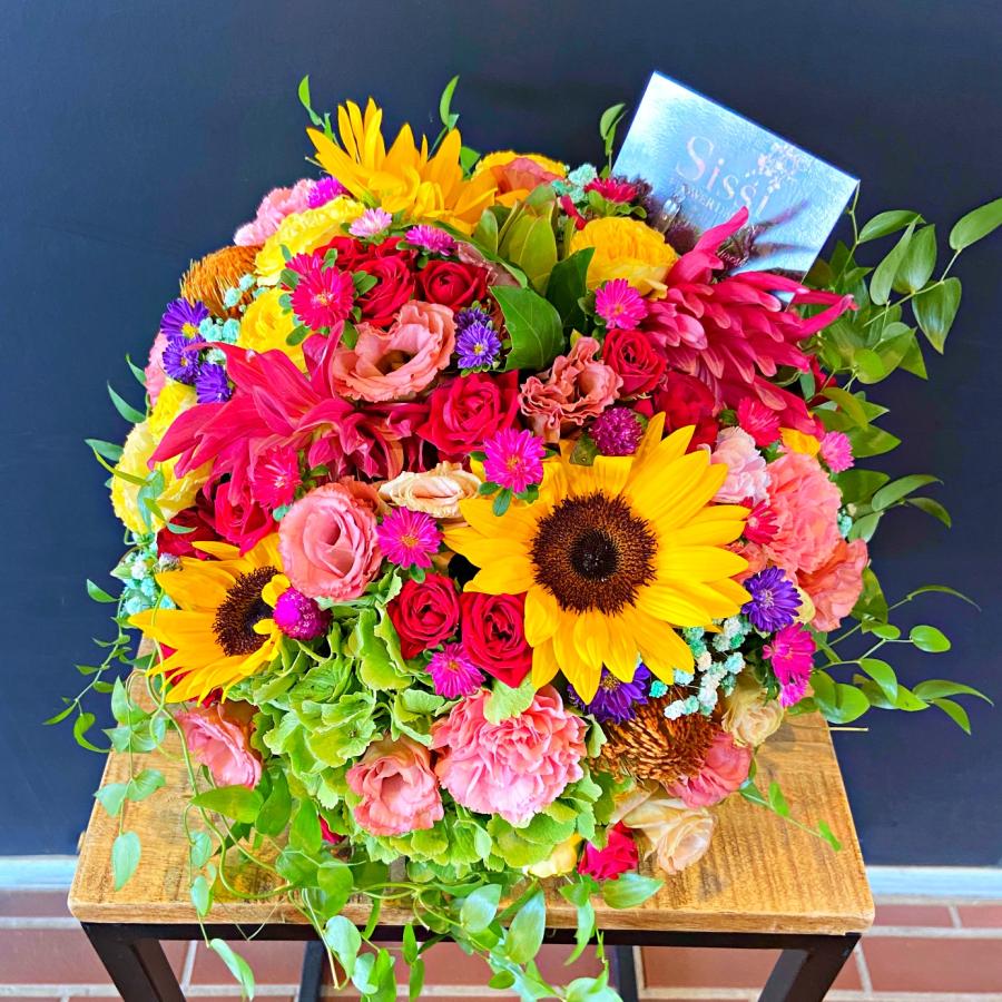 ラウンドアレンジメントL お祝い 誕生日 花 フラワー ギフト