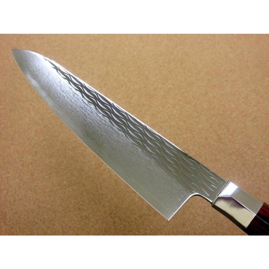 包丁 牛刀 21cm (210mm) 三昧 波目 関の刃物 ダマスカス33層 VG-10