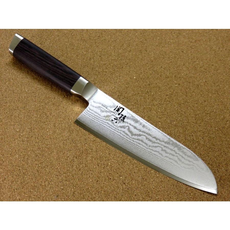 関孫六 包丁 三徳包丁 16.5cm (165mm) 関の刃物 貝印 ダマスカス 33層