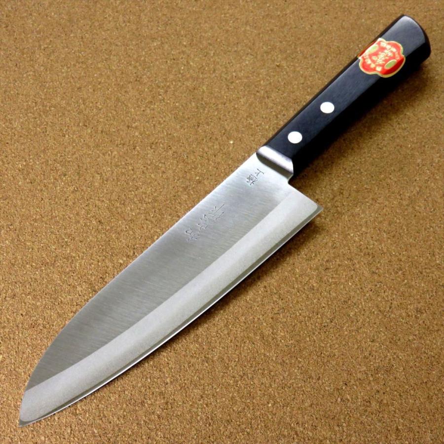 包丁 三徳包丁 17cm (170mm) 関の刃物 鋼割込 白紙2号 炭素鋼ハガネ