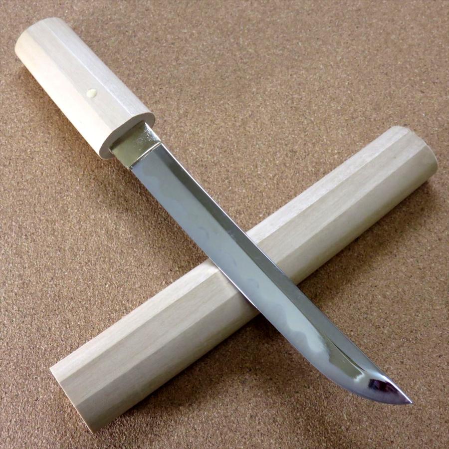 模造刀 短刀 白鞘 6寸 関の美術刀剣 護身用短刀 模擬刀 腰刀 懐刀 合口