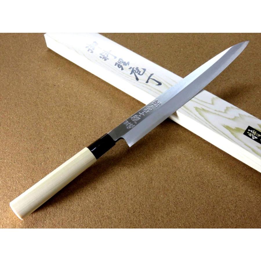 包丁 柳刃包丁 23cm (230mm) 関の刃物 ステンレス複合材 (SK5 軟鉄) 右