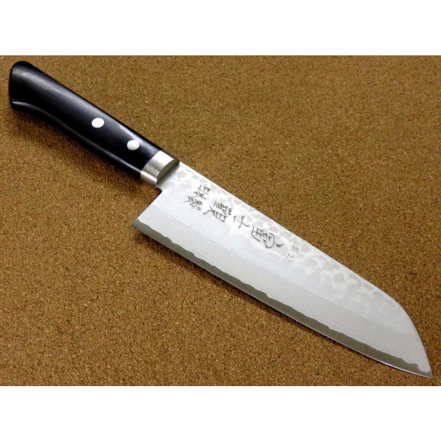 包丁 三徳包丁 17cm (170mm) 関の刃物 ダマスカス 17層 鍛錬 V金10号