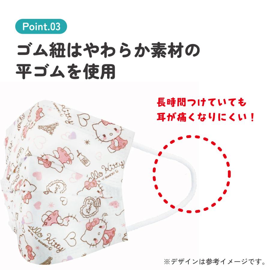 sanrio（サンリオ） マスク 子供用 不織布 プリーツ マスク 25枚入り