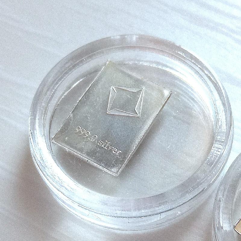 訳あり】純銀インゴット スイスヴァルカンビ シルバーバー 1g valcambi