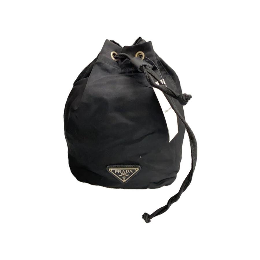 PRADA◇巾着ポーチ/ナイロン/BLK : セカンドストリートYahoo!店 - 通販