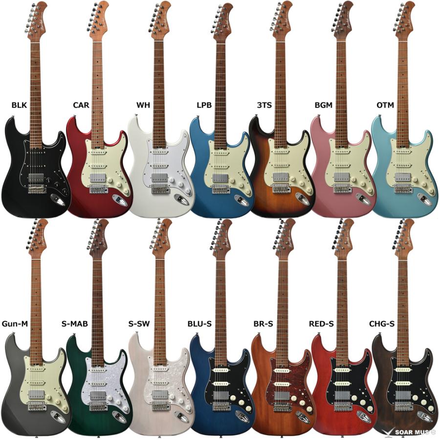 Bacchus（バッカス） BSH-850/RSM ローステッドメイプルネック採用 SSH