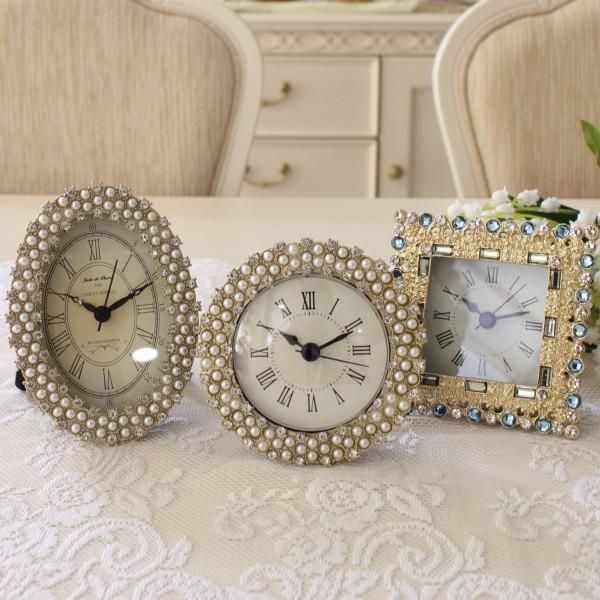 置き時計 エレガント 時計 ギフト テーブルクロック 置時計 クリスタル