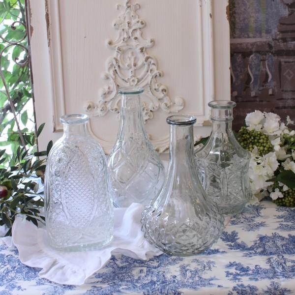 SALE30%OFF) フラワーベース ガラスベース 花瓶 アンティーク風