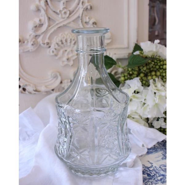 SALE30%OFF) フラワーベース ガラスベース 花瓶 アンティーク風