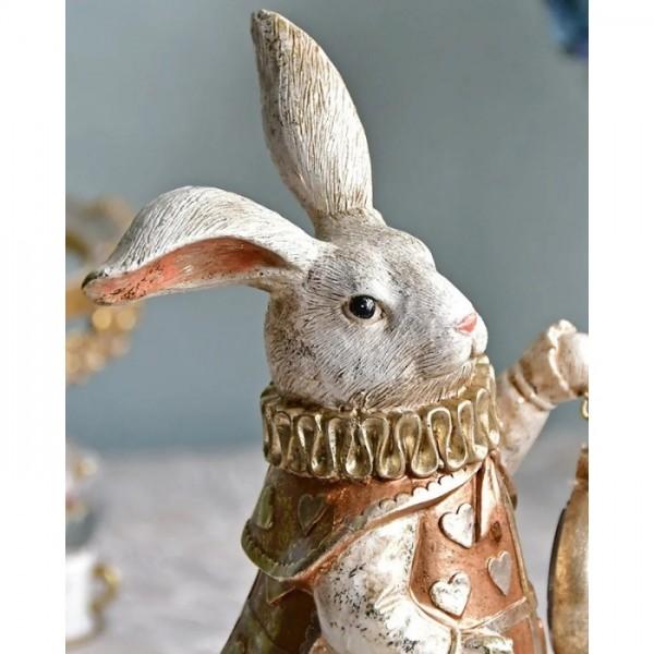 ワンダーランド ラビットクロック 不思議の国のアリス 置物