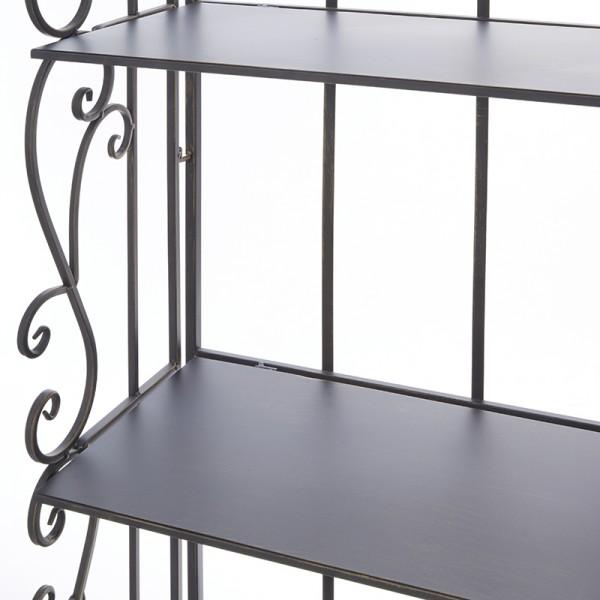 4段 アイアンラック シェルフ 飾り棚 オープンラック アイアン