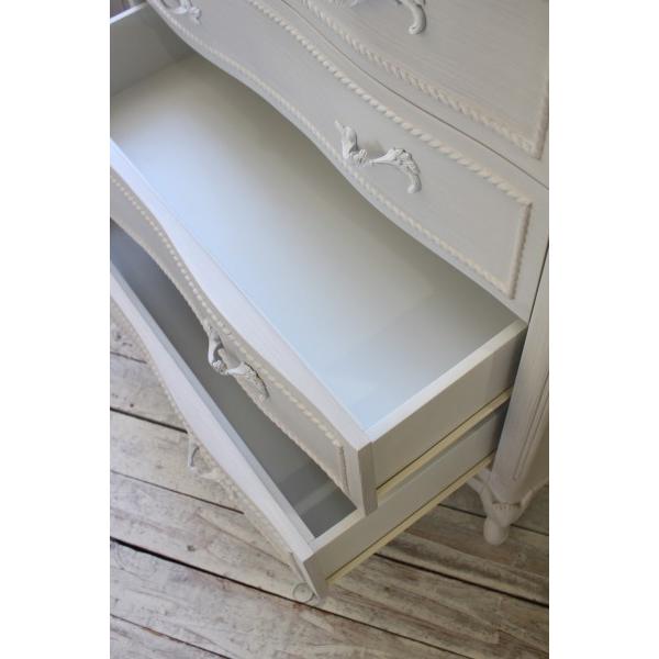 チェスト 猫脚 アンティーク調 可愛い 洋風 ヨーロピアン 白家具