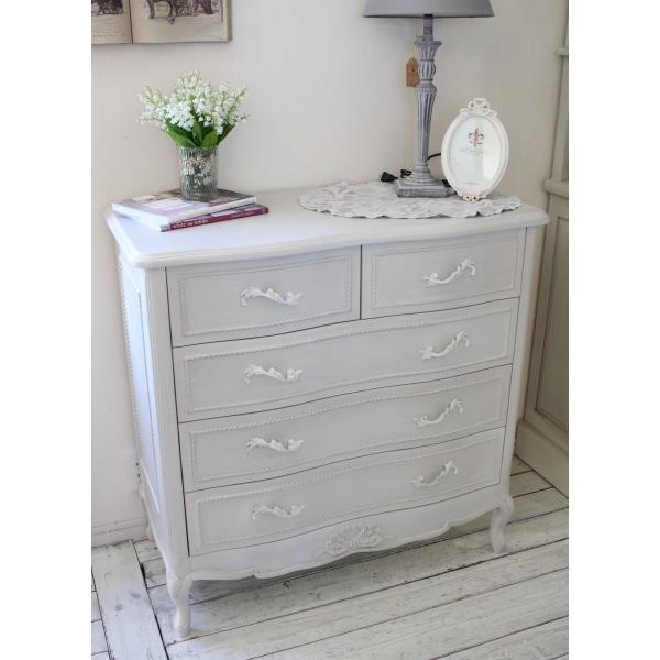 チェスト 猫脚 アンティーク調 可愛い 洋風 ヨーロピアン 白家具